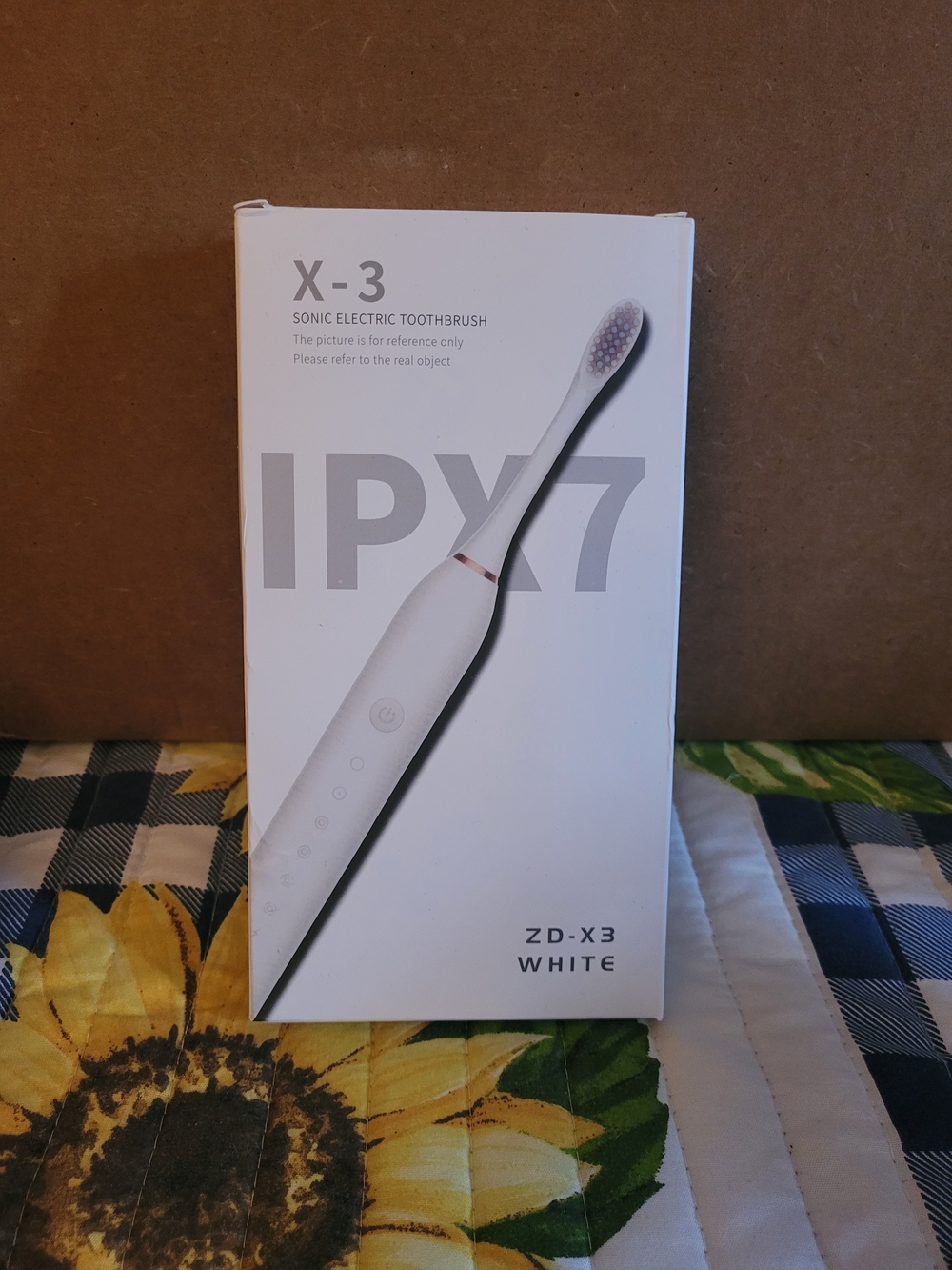 X-3 White Sonic Electric Toothbrush - White